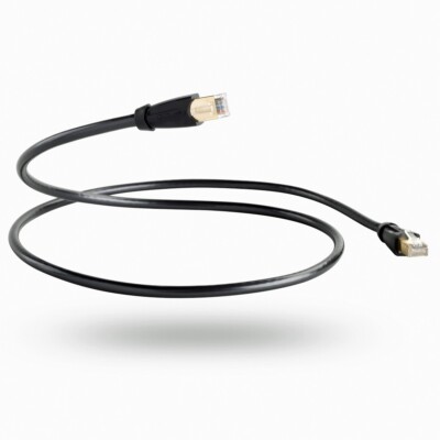 QED Performance Graphit Ethernet Kabel Cat 6 High Res Internetkabel, 1,5m, 3,0m