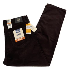 Dockers Mens Jean Cut Straight Corduroy Pants 36X30 Wine Tasting W36L30