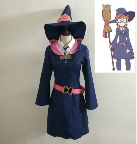 Anime Little Witch Academia Witch Uniform Set Cosplay Costume - Afbeelding 3 van 6