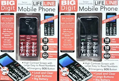 Big Digit Mobile Phone For Senior Citizen Easy To Use Loudspeaker Emergency SOS