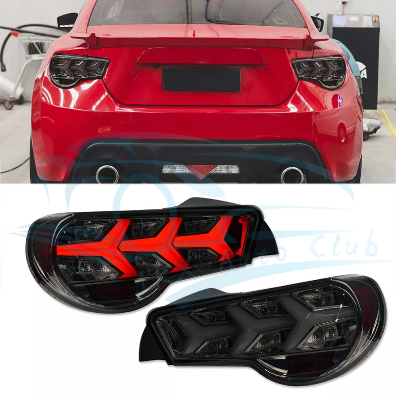 トヨタGT86 ZN6 スバル BRZ ZC6 2012-2021 リアルカーボン トランク　ウイング トランクパネル 2012-2021 FR-S &frasl; BRZ &frasl; GT86 1th Gen (ZN6&frasl;ZC6) Vland LED Tail