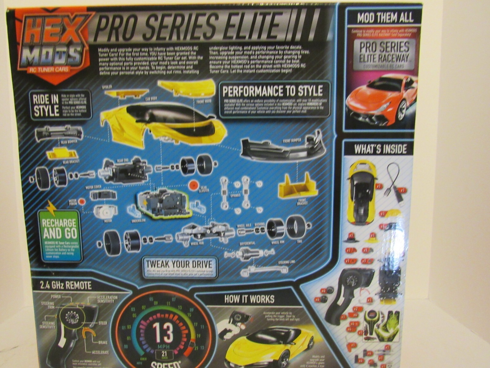 Hexbug Premium Hex Mods Customizable RC Tuner Car Performance Trim Package