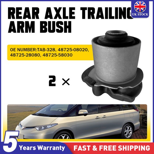 2X Rear Axle Trailing Arm Bush For Toyota Estima 06-19 / Alphard Vellfire 08-14 - Picture 14 of 15