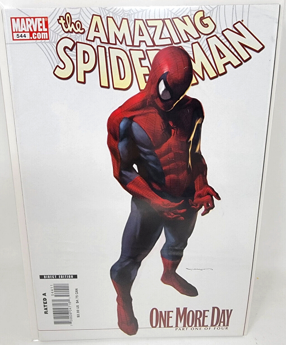 海外ソフト the AMAZING SPIDER-MAN 取説付き AMAZING SPIDER-MAN #544 2007 Marvel 8.5 One More Day Djurdjevic