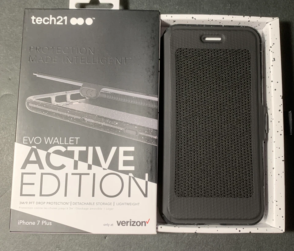 Tech21 Evo Active Edition Wallet Case for iPhone 7 Plus-Smokey Black - Image 3 of 4
