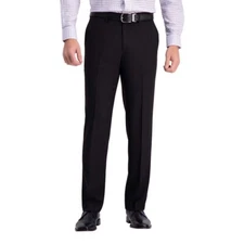 Haggar Men's Super Flex Waistband Straight Dress Pants Black, Size 32x29 (New)