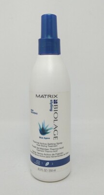 MATRIX BIOLAGE THERMAL ACTIVE SETTING SPRAY 8.5Oz Blue Agave~NEW BUY NOW!!!
