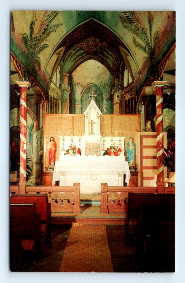 かるた kona Postcard HI Honaunu Kona St. Benedict's Catholic Church D11 | eBay