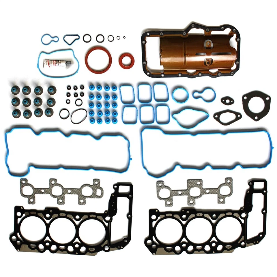 Juego de culata de junta completa ECCPP para 05-12 Dodge Ram Dakota Durango Jeep 3,7 L VIN K Foto 4 de 4