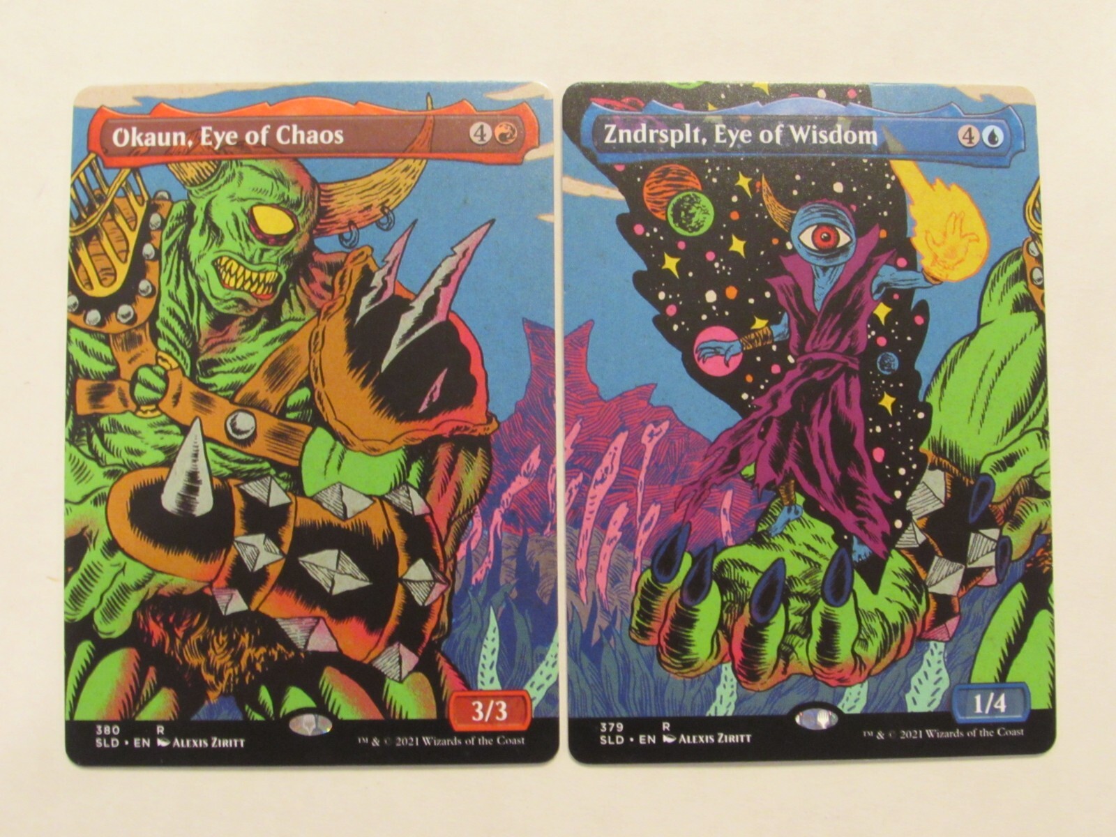 MTG Okaun & Zndrsplt Secret Lair Heads I Win Tails You Lose Thick