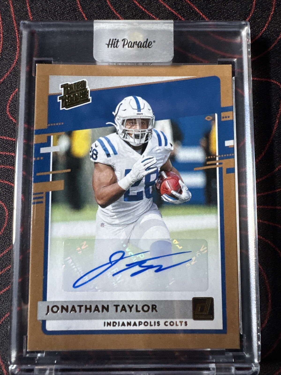2020 Panini Donruss Jonathan Taylor Bronze Rookie Auto