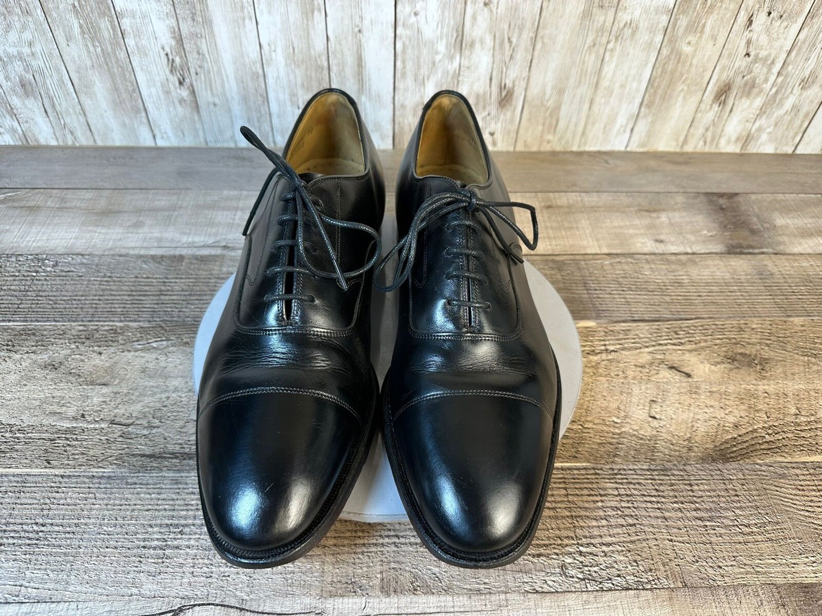 Johnston & Murphy Aristocraft Men\'s Size 12 Black Leather Dress Shoes Johnston Murphy Crown Aristocraft for sale | eBay main image 4