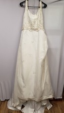 St Patrick Model 5832 Ivory Wedding Dress Embroidered W Beads Pearls Sz 12