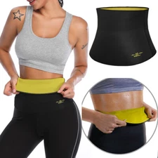 Women Sauna Waist Trainer Trimmer Sweat Belt Neoprene Body Shaper Tummy Control