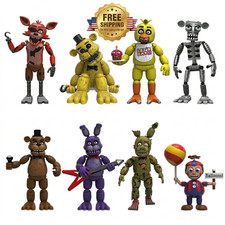 Five Nights At Freddy's 4PCS Figure Freddy Bonnie Foxy Chica Balloon Mini FNAF