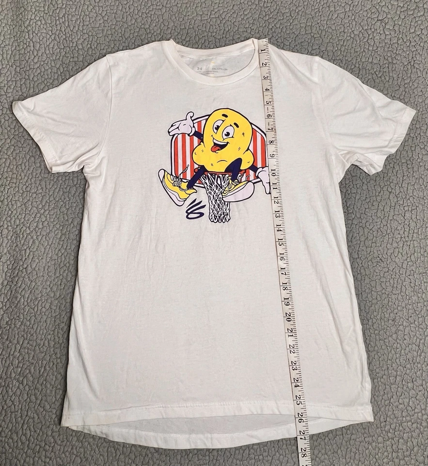 Under Armour T-Shirt Boys Curry Popcorn Tee White Little Boys Size YXL - Image 3 of 4