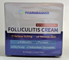Folliculitis Cream ~Extra Strength Folliculitis & Dry Scalp Relief Tx ~ SEALED