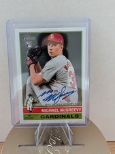 2025 Topps Heritage High Number Real One Auto Michael McGreevy #ROA-MMC (AU, RC)