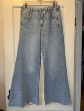 PILCRO By Anthropologie The Adi Knit Flare Jeans Women's Size 28R Cotton