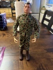 VINTAGE HASBRO 1964 GI JOE 12 INCH MAN OF ACTION CAMOUFLAGE MARINE FIGURE A2