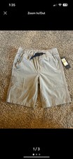 Tommy Hilfiger Boys Gray Cargo Shorts S 8/10 Cotton Elastic Waist Drawstring