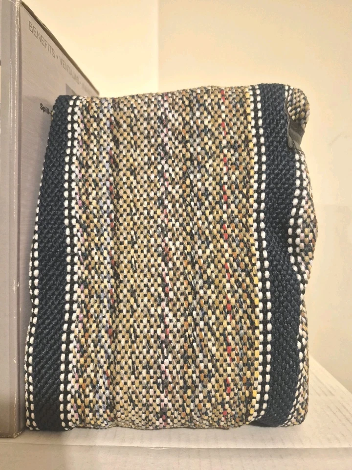 Manta de sillín Saddleman cubierta de asiento de banco de camión - rayas azules 02252-03 Foto 2 de 4