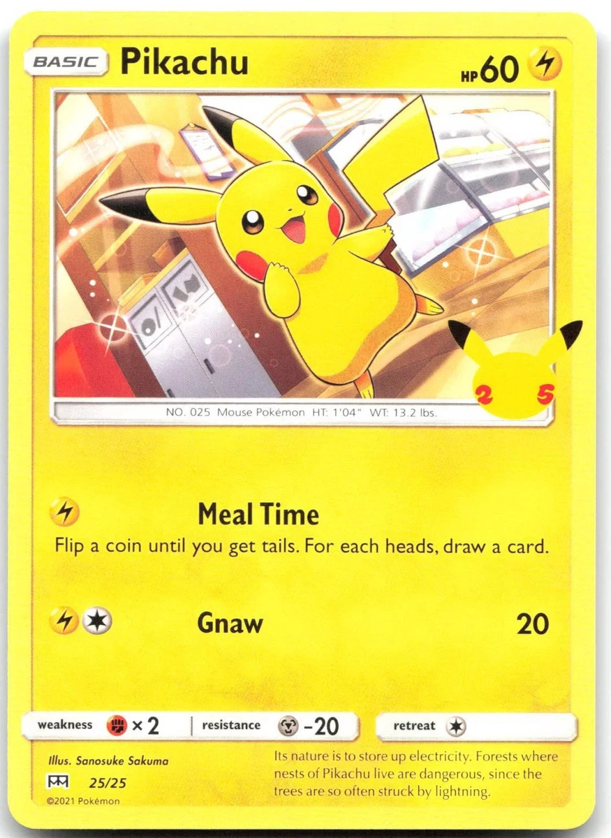 Las mejores ofertas en Pikachu 025/025 McDonald's 25th Anniversary