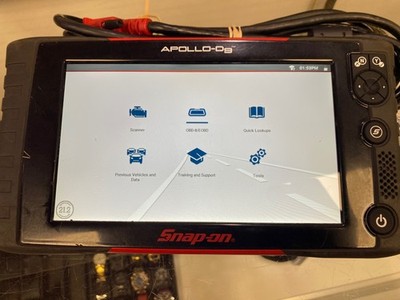 SNAP-ON APOLLO D9 DIAGNOSTIC SCAN TOOL W/ Power Adapter & Connection Cable