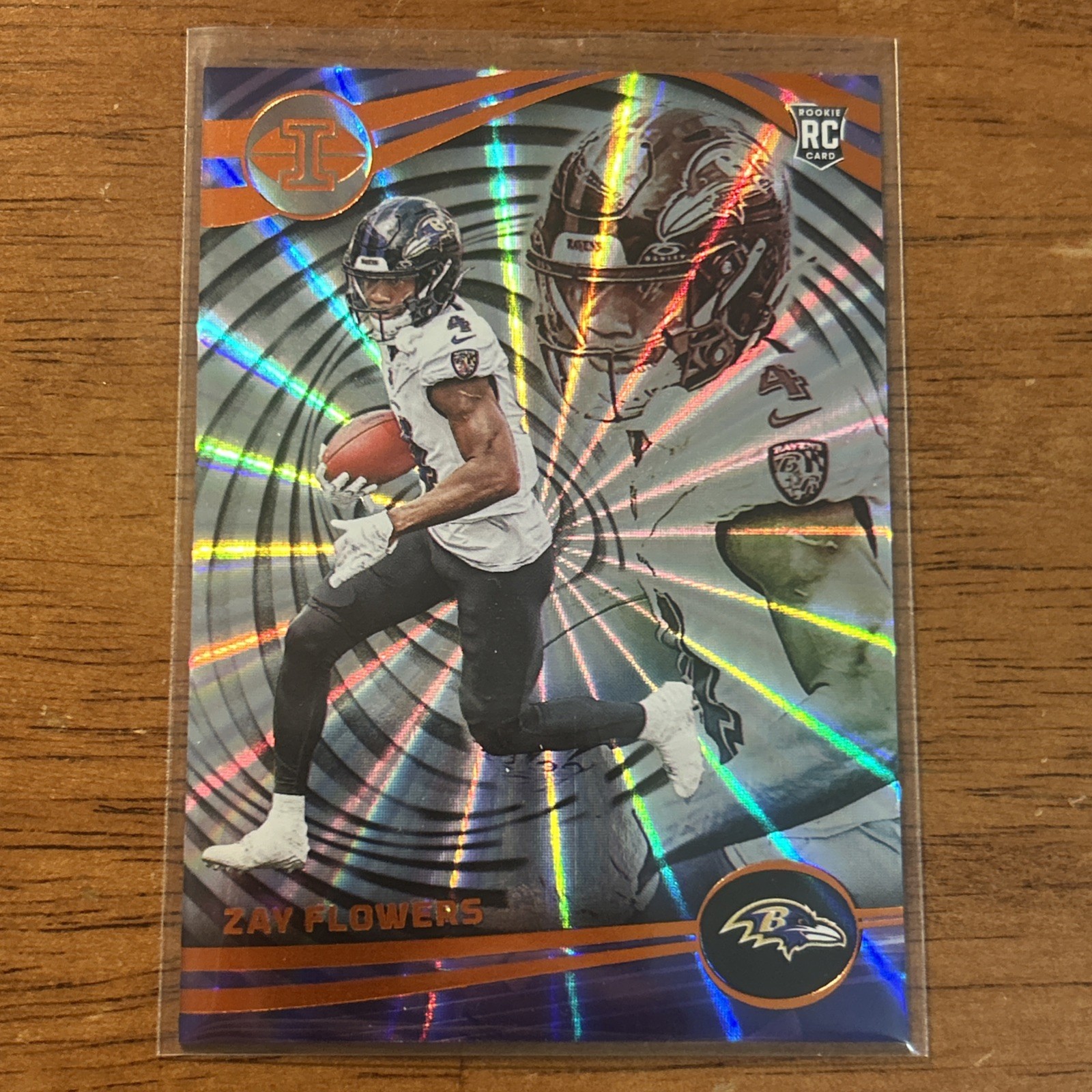 2023 Panini Illusions Zay Flowers Sunburst SSP (RC) #10 Ravens