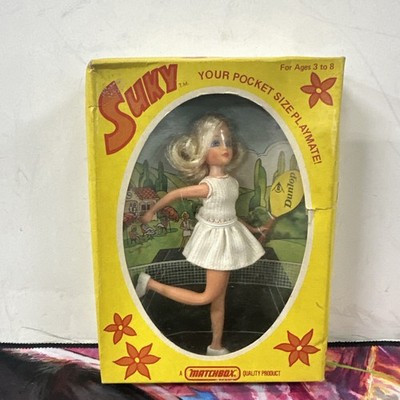 Tennis Player IN BOX 1975 VINTAGE SUKY MATCHBOX DOLLS, LESNEY PRODUCTS
