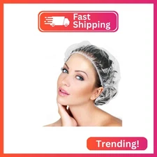 30pcs Disposable Shower Caps-Multi-Purpose Thickening Elastic Bath Cap Plastic W