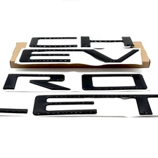 3D Raised Gloss Black Tailgate Letters Sticker Emblem 2019-25 For Silverado 1500