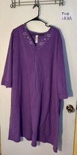 White Stag Women s Purple Zip Up Bathrobe Wit...