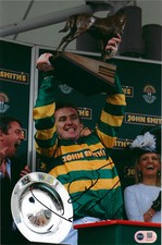 TONY AP MCCOY SIGNED GRAND NATIONAL WINNER 12X8 PHOTO (ACG CERT AG16776)