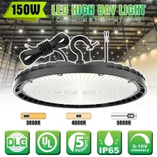 150W LED High Bay light Warehouse Garage Shop Light Adjustable 3000K/4000K/5000K