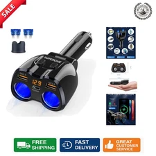 Powerful 180W Cigarette Lighter Splitter for Dash Cam & USB Devices - 2025 Model