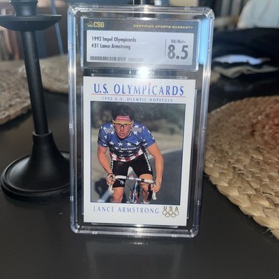 1992 Impel U.S. Olympicards - Lance Armstrong #31.  CSG 8.5 NM/Mint+