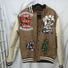 Reason Mens Pablo Escobar Varsity Jacket Grap...