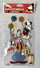 New Jolee's Boutique Vintage Mickey + Goofy Walt Disney Stickers Party Balloons