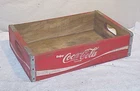 Vintage Coca-Cola Wooden Crate Red Wood 12-16 Bottle 1970’s