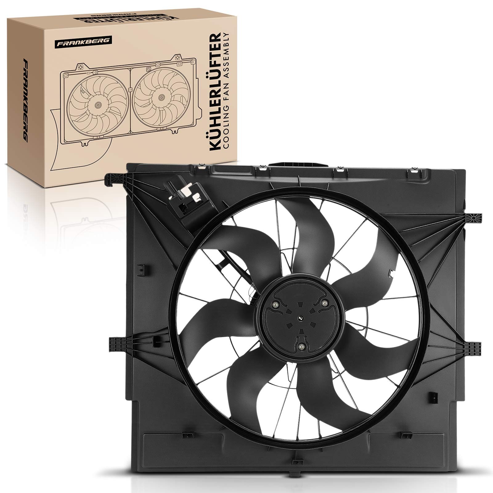 FRANKBERG Radiator Cooling Fan for Mercedes-Benz Vito W447 V200 W447 2014-2024