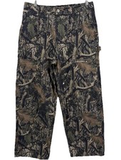 Young LA 2059 Dark Tree Camo Carpenter Jeans Denim Medium 32x30 