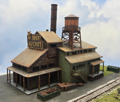 #ad #ad N Scale – The Rust Bucket High Detail Industrial 1:160 Building $47.99