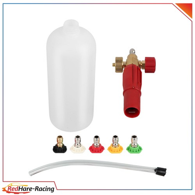 #ad Heavy Duty Foam Cannon Professional Car Wash Pressure Washer 1 4quot; 5 Nozzle Tips $20.46