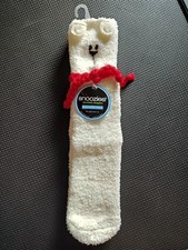 Snoozies Slumber Sleeprs Slipper Socks Santa And His Helpers Size 5-10