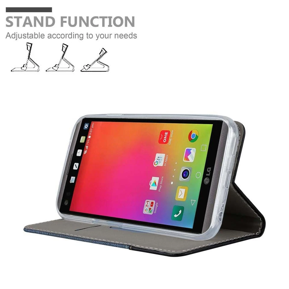 Custodia per LG V20 Portafoglio Protettiva Magnetica Case Cover - Immagine 4 di 4