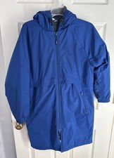 Sporti Swim Parka Youth Medium Blue Fleece Lined Full Zip Hooded