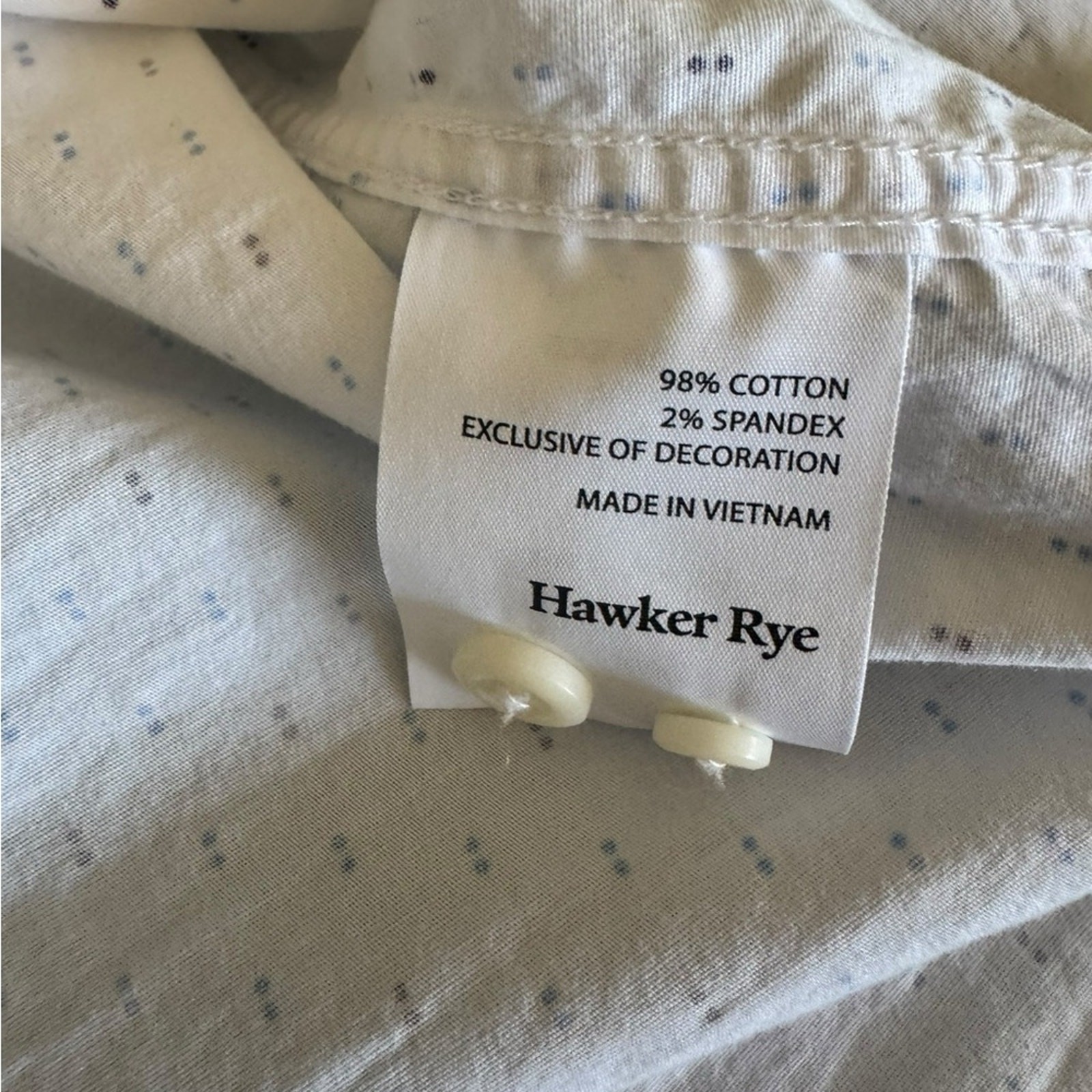 Classic White Patterned Button-Down Shirt - image 7