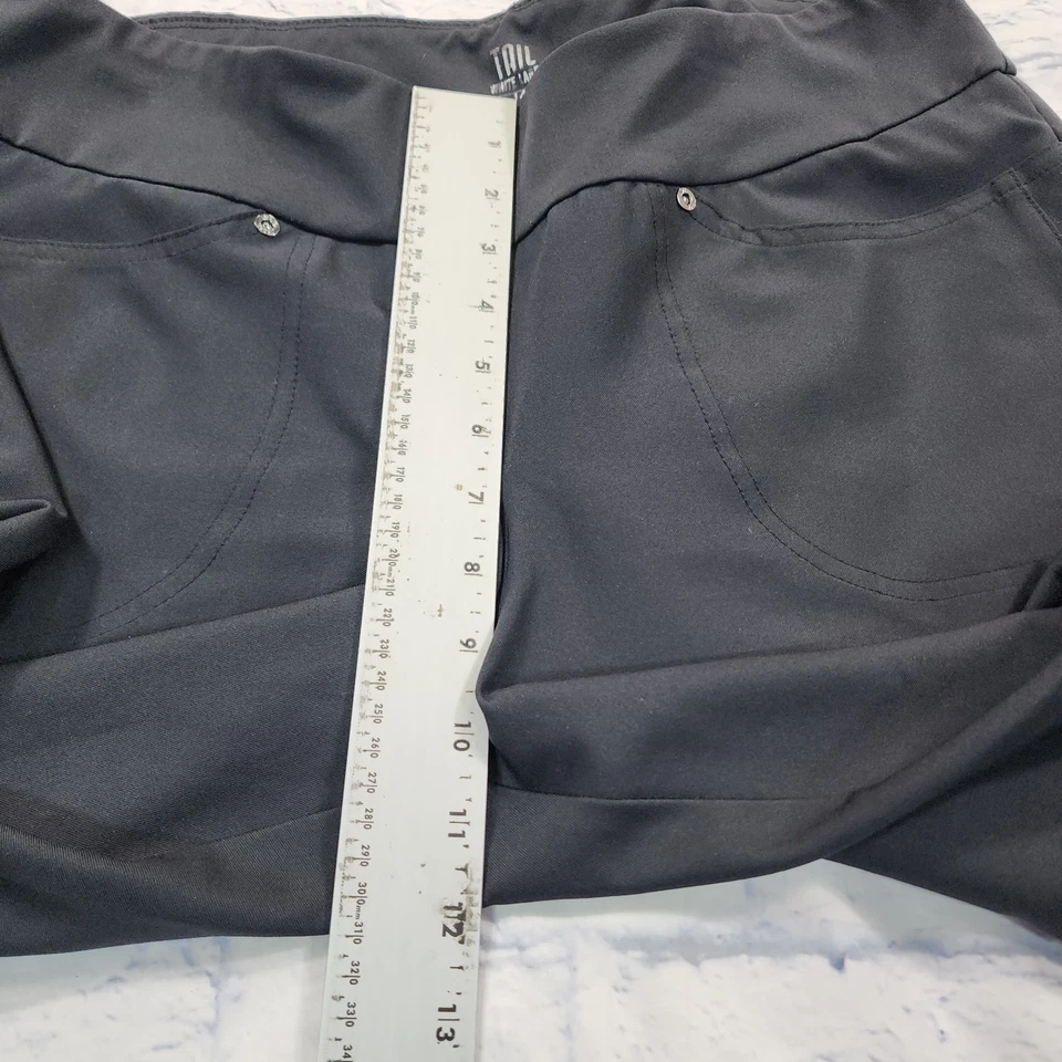 Pantalones de golf Tail White Label MUJER TALLA 14 negros capri recortados rectos Foto 3 de 4