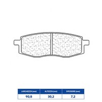 Set BeläGe Bremse Cl Brakes 2792MX10 Yamaha 125 Yz 88/88